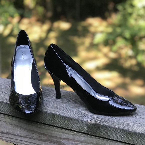 FIONI Clothing Shoes - FREE! When bundled with 2 or more items** Fioni patent faux leather heels